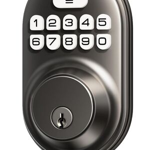 Matte black Keyless entry door lock (15)